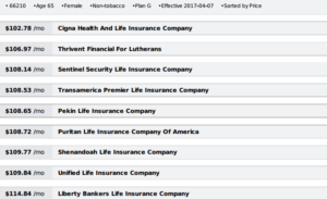 Medigap Plan G Comparison Medigp Plan G Carriers